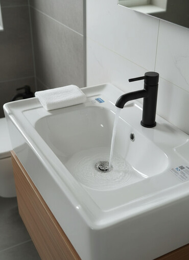 пьедесталом раковина с: Раковина для ванной, Квадратная форма, Материал: Керамика