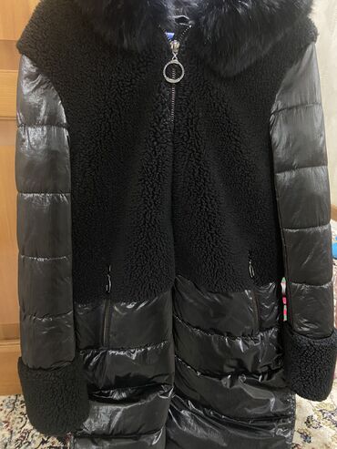 куртка поло: Дубленка, Корея, По колено