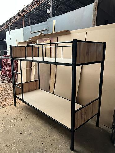 bunk bed: Двухъярусная кровать с металлическим каркасом - Конструкция: прочная — 2