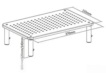 Druga oprema za računare i laptopove: Gembird podesivo postolje za monitor - Podesiva visina: 100 / 120 / — 4