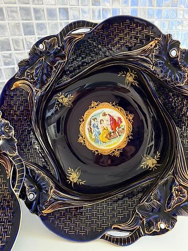 Qab-qacaq və mətbəx ləvazimatları: Thun MZ Czech porselen dəst – 24 karat qızıl işləməli. - Material — 1