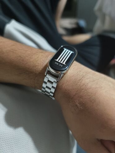 часы монтана оригинал: Смарт браслет осень удобный mi band 8с металлический застёжкой