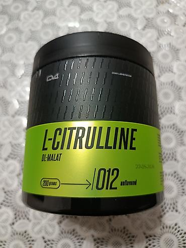 Amino: L-Citrulline DL-Malat tozu – D4A Labs Nutrition - Çəki: 200 qram - — 1