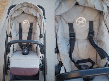 Kolica za bebe: Cybex Balios S 2u1 siva/grey kolica - kolevka+sportsko Crni ram + — 2