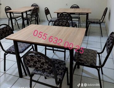 Bağ, çöl masa və oturacaq dəstləri: Yeni, Kvadrat masa, 4 stul, Açılmayan, Azərbaycan — 10