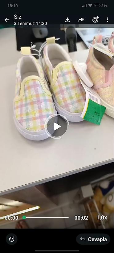 Yeni alinib . razmer sehvdi olmadi usaga .Uşaq slip-on ayaqqabısı -