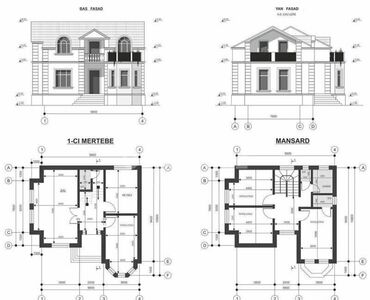 Dizayn, layihə: Eskiz layihə-çertyoj və dizayn -Bütün növ tikintilərin memarlıq — 3