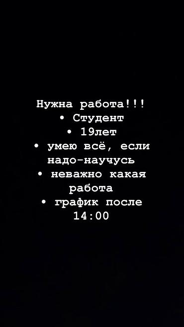работа подготовка к школе: Ищу подработку/работу. - Студент, 19 лет - Быстро обучаюсь, готов — 1