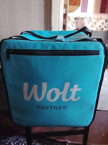 Оборудование для ресторанов, кафе: Wolt Partner termal çatdırılma çantası - Rəng: firuzəyi (Wolt loqolu) — 1