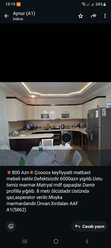истикбал мебель в баку: 🐞800 Azn🐞Çoooox keyfiyyətli mətbəxt mebeli