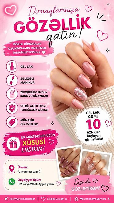Wellak
Tipsi qaynaq
Oz dirnaqina gel 
10 azn