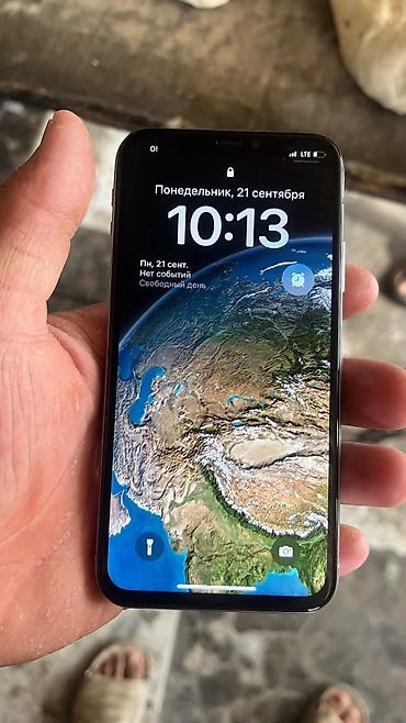 IPhone X, Б/у, 64 ГБ, Серебристый, 100 % at lalafo.kg IPhone X, Б/у, 64 ГБ, Серебристый, 100 %