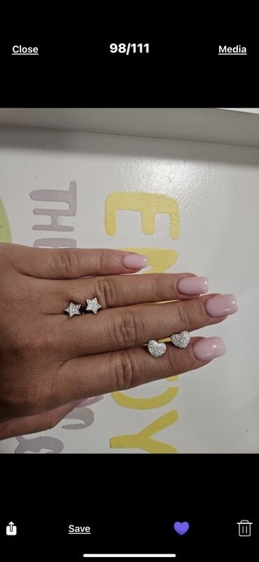 Prstenje: Unisex prsten, Gucci, Materijal: Cirkon, Srebro — 28