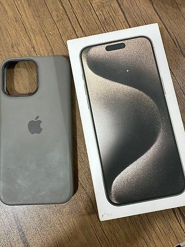 muslim telecom: IPhone 15 Pro Max, 256 GB, Natural Titanium, Sənədlərlə — 8