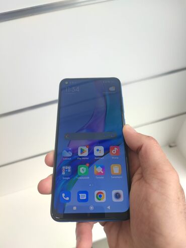 redmi 9 islenmis: Xiaomi Redmi Note 9, 64 GB, rəng - Göy, 
 Barmaq izi, Face ID