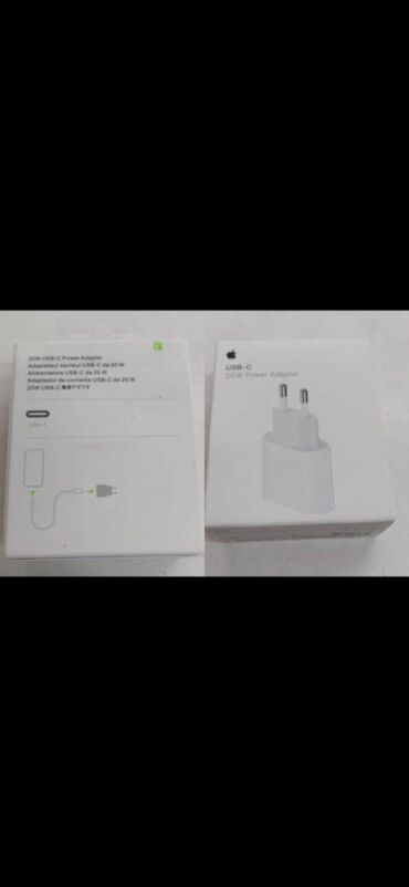 20 manata telefon: Adapter Apple, 20 Vt, Yeni