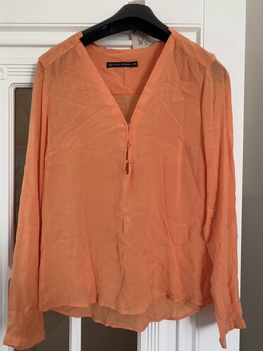Рубашки и блузы: Zara, XS (EU 34), S (EU 36), цвет - Оранжевый