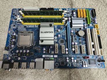 gigabyte radeon hd: Материнская плата, Б/у, Gigabyte, LGA775, Для ПК