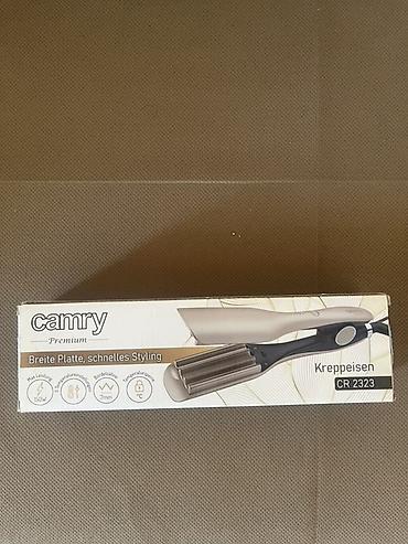 saç utusu: Camry Premium CR 2323 saç üçün krepe (dalğa) ütüsü - Geniş lövhələr — 1