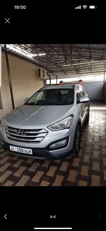 электромобиль в рассрочку в бишкеке: Hyundai Santa Fe: 2 л, Автоматтык, Дизель