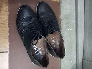Оксфорды, 36, Zara, Б/у, цвет - Черный