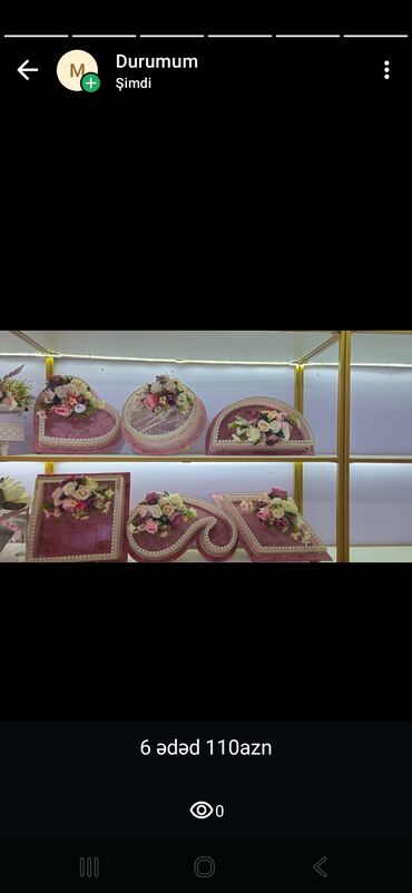 Xonçalar: Məhsul: Xonça dəstləri və dekorativ təqdimat qutuları Təsvir: - — 2