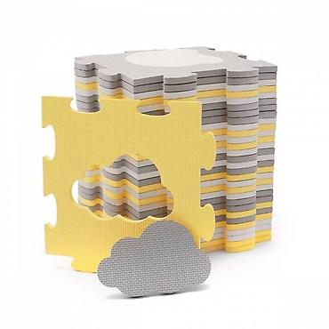 roboti igracke za decu: KINDERKRAFT podloga za igru LUNO SHAPES 3D – Yellow Šifra proizvoda — 3