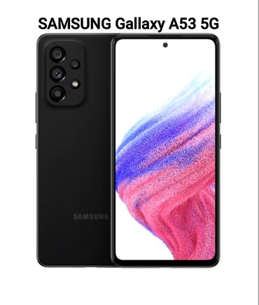 купить самсунг а 53 в бишкеке: Samsung Galaxy A53 5G, Колдонулган, 128 ГБ, түсү - Кара, 2 SIM