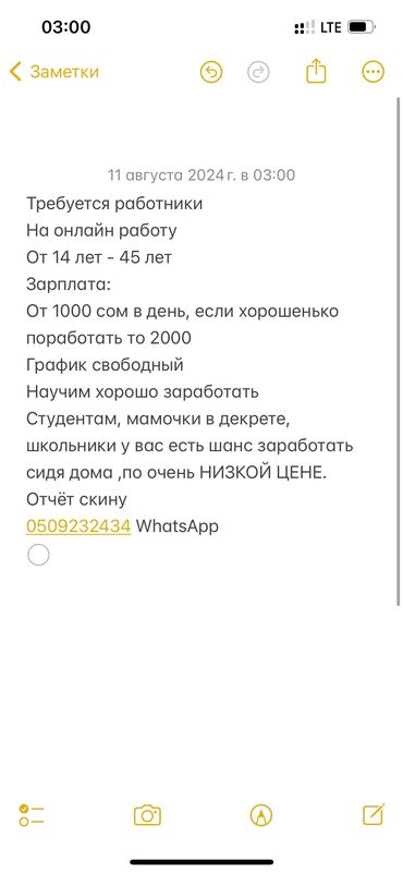 швейа жумуш: Пишите WhatsApp