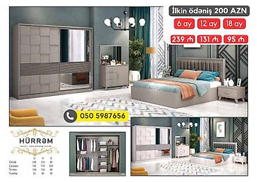 avanqart: 2 təknəfərlik çarpayı, Dolab, Termo, 2 tumba, Azərbaycan, Yeni — 8