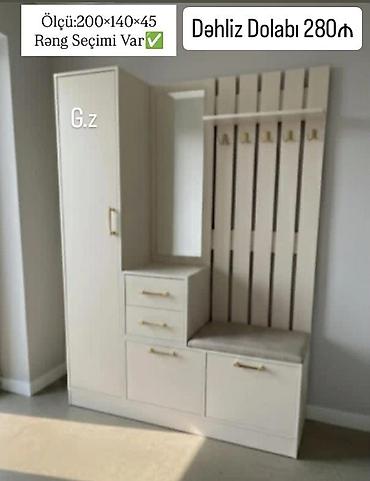 Dəhliz dolabı – 280₼ Ölçü: 200×140×45 Rəng seçimi var Təsvir: -