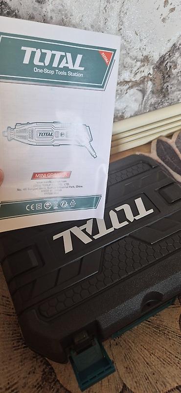 Инструменты: TOTAL Mini Grinder 130W – çoxfunksiyalı drel-tipli mini alət — 5