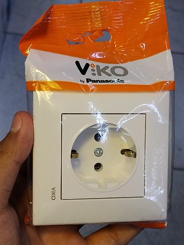 Розетка, С заземлением, Viko, Встроенные, 1 гнездо