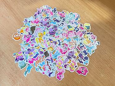 футболные карточки: Наклейки с my little pony . 2с/шт (в наличии 300шт) — 1