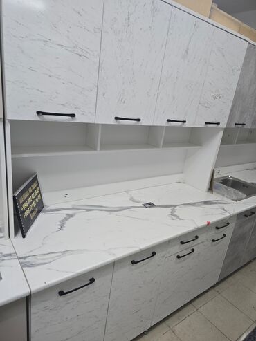 Кухонные гарнитуры: Кухонный гарнитур, Новый, цвет - Белый, ДСП, Платная доставка — 16