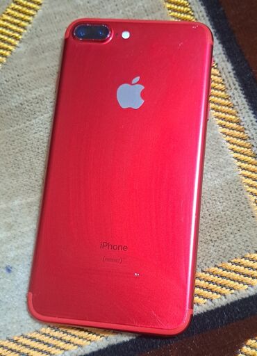 Apple iPhone: IPhone 7 Plus, 128 GB, Qırmızı, Barmaq izi, Face ID, Sənədlərlə