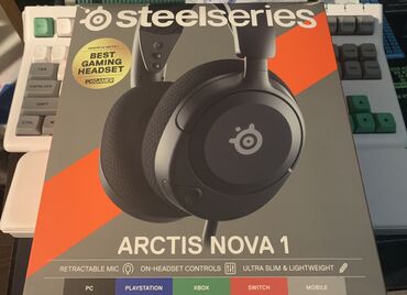 Səsgücləndiricilər, qulaqlıqlar və mikrofonlar: SteelSeries Arctis Nova 1 (Наушники/Qulaqlıq/Headset). В пользовании — 1