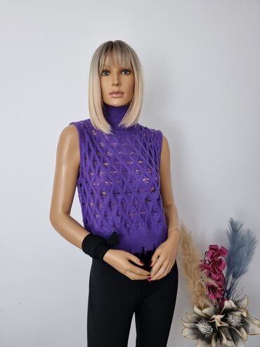 bluze tunike: M (EU 38), Single-colored, color - Purple