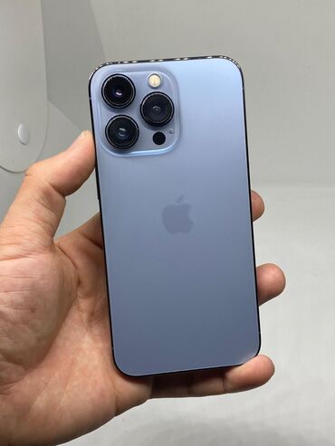 Apple iPhone: IPhone 13 Pro, Б/у, 128 ГБ, Голубой, Защитное стекло, Чехол, 87 % — 14