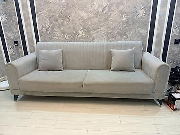divan uzluk: Mebellər dəsti – müasir, minimal dizayn - Divan: Açıq boz rəngdə — 2