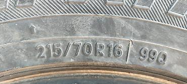 70: Шина 215/70 R 16 комплек 4шт Зима в хорошем состоянии. без порезов — 3