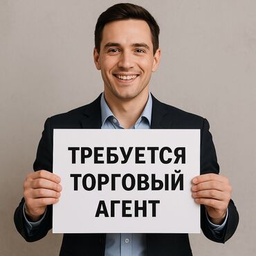 Торговые агенты: Торговый представитель/агент от 70 000 до 130 000 сом за месяц, на