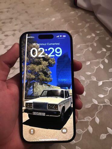 Apple iPhone: IPhone 15, 128 GB, Qara, Simsiz şarj, Face ID, Sənədlərlə