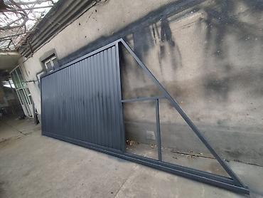 Распашные ворота: Металлические ворота с декоративными панелями .Ферма и навесом любой — 10