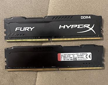 DDR4 Kingston Fury 16gb (2x8gb) 2133Mhz HyperX Fury DDR4 yaddaş