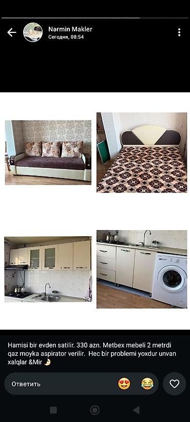 islenmis mebel satisi: Divan kreslo dəsti satılır jurnalni ilə birlikdə 880₼. Ünvan — 1