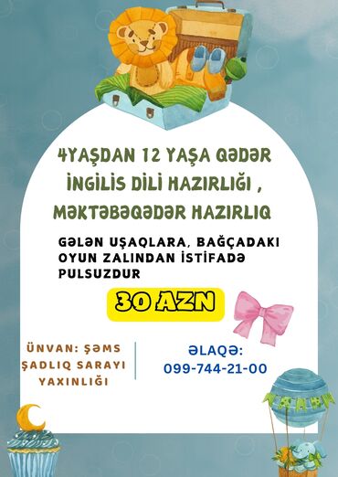 azərbaycan bölməsində rus dili dərsləri: Xarici dil kursları | İngilis dili, Azərbaycan, Rus | Uşaqlar üçün | Danışıq klubu, Daşıyıcı ilə