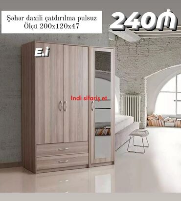 Divanlar: Yeni, Düz dolab, Qarderob, paltar dolabı