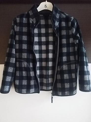 tote bag: Uşaq üçün flanel/fleece gödəkçə - Naxış: qara-boz dama (çəkinli — 2