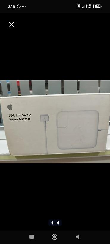 adaptor başlığı: Apple 85W MagSafe 2 Power Adapter - Güc: 85W - Bağlantı növü: MagSafe — 5